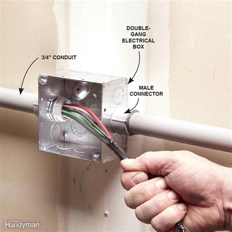 emt surface instalation connection to electrical junction box|emt conduit wire.